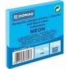 DONAU Bloček Donau neónový 76x76mm modrý