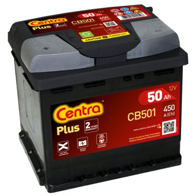 Centra Plus 12V 50Ah 450A CB501