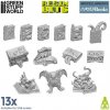 Green Stuff World Resin Cursed Books – resinové prekliate knihy (13 ks)
