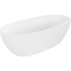 Mexen Torino voľne stojaca vaňa z konglomerátu 155 x 78 cm, biela matná - 57271557800