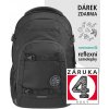 Coocazoo 211460 Školský ruksak coocazoo JOKER, Black Coal + reflexné samolepky z
