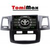 TomiMax Toyota Hilux Android 14 autorádio s WIFI, GPS, USB, BT HW výbava: 4 Core 2GB+32GB LOW