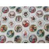 Vianočná dekoračná látka VIKTORIÁNSKE VIANOCE šírka 140 cm