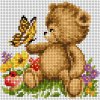 Ariadna Zostava na vyšívanie krížikovým stehom Malwina 15x15cm - č. 1011