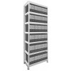 kovový regál Biedrax 35 x 90 x 270 cm - 7 polic x 175kg bílý