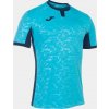 Joma Pánsky dres TOLETUM II T-SHIRT FLUOR TURQUOISE-BLACK S/S Veľkosť: M