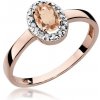 Blink-Blink Diamantový prsteň z ružového zlata s Morganitom 2314RMoDB