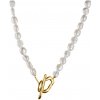 Thomas Sabo KE2320-430-14-L45 Pearl Necklace Natural Beauty Gold-Plated