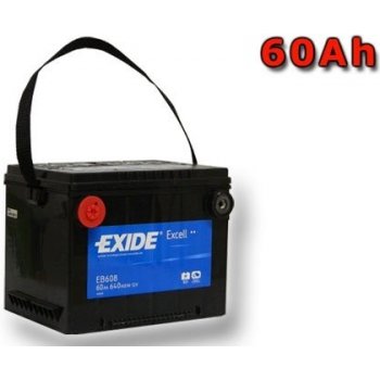 Exide Excell 12V 60Ah 640A EB608