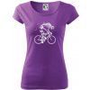 Gravel Bike - kostra - Dámske tričko Pure - S ( Fialová )