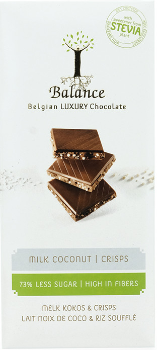 Balance Mliečna čokoláda s kokosom a chrumkami so stéviou 85g od 4,49 € -  Heureka.sk