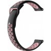 BStrap Silicone Sport remienok na Huawei Watch GT2 42mm, black/pink (SXI001C0207)