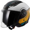 LS2 prilba AIRFLOW II OF616 Cover gloss white/brown - XL