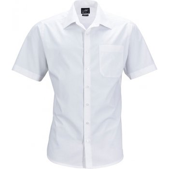 James & Nicholson Pánska košeľa s krátkym rukávom JN644 Bílá