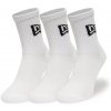 Vysoké bavlnené ponožky New Era FLAG CREW 3PACK biele 13113558 - 39-42