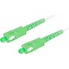 LANBERG optický patch cord SM SC/APC-SC/APC simplex 10m LSZH G657B3 priemer 3mm, farba biela