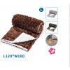 Nobleza Deka z imitácie králičieho zamatu pre zvieratá L 120x100cm - 3 farby Farba: Sivá