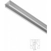 Stropná hliníková koľajnica 1-drážková s príslušenstvom 1.DR-150 cm 1-drážková