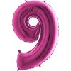 Smart balloons Balón fóliový číslo ružové 9