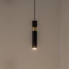 Jupiter Závesné svietidlo Alas, čierne, kov, záves 135 cm, GU10 - 2003