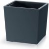 Kvetináč URBI SQUARE LOW s vložkou 30 cm - farba: antracitová - vrstva - antracit - Prosperplast