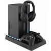 FIXED Multifunkčná stanica pre Xbox Series X a S s odvetrávaním a nabíjaním pre dva ovládače Xbox čierna (FIXXB-MCS-BK)