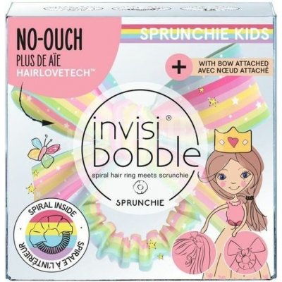 Invisibobble Kids Sprunchie Slim w. Bow Let‘s Chase Rainbows