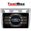 TomiMax Ford Fiesta Android 14 autorádio s WIFI, GPS, USB, BT HW výbava: 4 Core 2GB+16GB PX HIGH