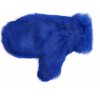 Splus Kožušinová masážne rukavice z králičej kožušiny MAR11 kráľovská modrá