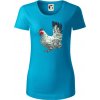 Sliepka kreslená biela - Dámske tričko z organickej bavlny Origin (GOTS) - 2XL ( Svetlý tyrkys )
