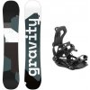 Gravity Adventure 24/25 snowboard + Hatchey Fastec vázání - 154 cm + S, black (EU 36-39)