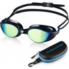 Plavecké okuliare Aqua Speed Vortex Mirror Black/Blue/Rainbow Mirror