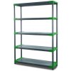 REGÁL PLASTOVÝ Jupiter-5 180x110x46 PVC Povrchová úprava: Zelená Wamar Sosenka