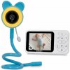 EVOLVEO Baby Monitor N35, detská pestúnka s kamerou, VOX, teplomer, nočné videnie, RGB svetlo, Modrá