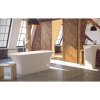 ASSOS 1600x700 mm, čierna/biela farba VANNEA16BW vaňa voľne stojaca z liateho mramoru
