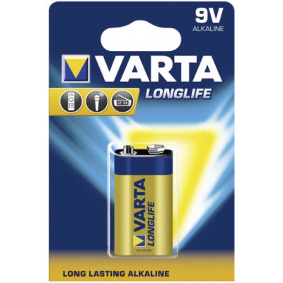 50x1 Varta Longlife Extra 9V block 6 LR 61 PU master box