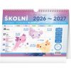 Školní plánovací kalendář s háčkem 2027, 30 x 21 cm