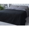 Xpose přehoz na postel EVITA tmavo sivá /čierna 220 x 240 cm