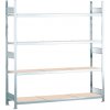 Regál široký SCHULTE, police z drevotriesky š 2500 mm, základné pole, 4 úrovne, 2560x536x2500 mm