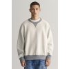 MIKINA GANT REVERSED C-NECK GREY MELANGE