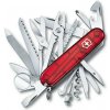 Victorinox 1.6795.T SwissChamp, 91 mm, transparentný červený