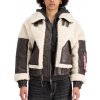 Alpha Industries dámska zimná bunda Teddy PU Bomber Wmn off white Farba: béžová, Veľkosti dámske: L