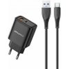 Nabíjecí adaptér s kabelem USB-C Awei PD81T-EU 22,5W, černá