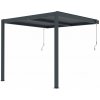 G21 Bioklimatická pergola Trenton 3x3 m, antracitová hliníková, PE63900834
