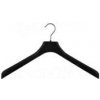 Konfekčný plastový vešiak/plastové ramienko na šaty, typ EA50, šírka 50 cm, čierne, 1 ks