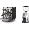 Rocket Espresso Mozzafiato FAST V, black + Eureka Atom Specialty 65, chrome