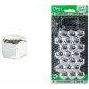 AMIO sada krytiek pre skrutky kolies 21mm – chromové