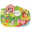 Janod Vkladacie puzzle s úchytkou Farma
