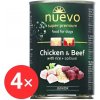 Nuevo pes junior kuracia a hovädzia konzerva 4× 800 g