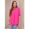Fashionweek talianska blúzka vzdušná elegantná K11817 ružová